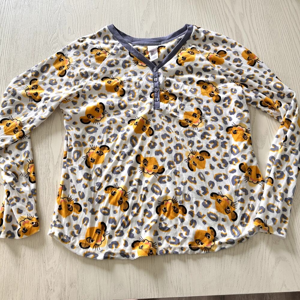 Lion King Disney Fleece Shirt Nala Simba Size Large (12-14)